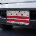 Graphics More Rustic Washington Dc District Of Columbia State Flag Distressed Usa Novelty Metal Vanity Tag License Plate
