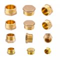 3 8 Brass Compression Cap Stop Valve Male Threaded For Water Pump Ports Drain Pipes Oil Sensor Holes Engine Block 2 Pieces