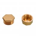 3 8 Brass Compression Cap Stop Valve Male Threaded For Water Pump Ports Drain Pipes Oil Sensor Holes Engine Block 2 Pieces