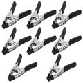 Online Best Service Lot Of 8-6 Inch Spring Clamp Large Super Heavy Duty Metal Black 3 Jaw Opening 