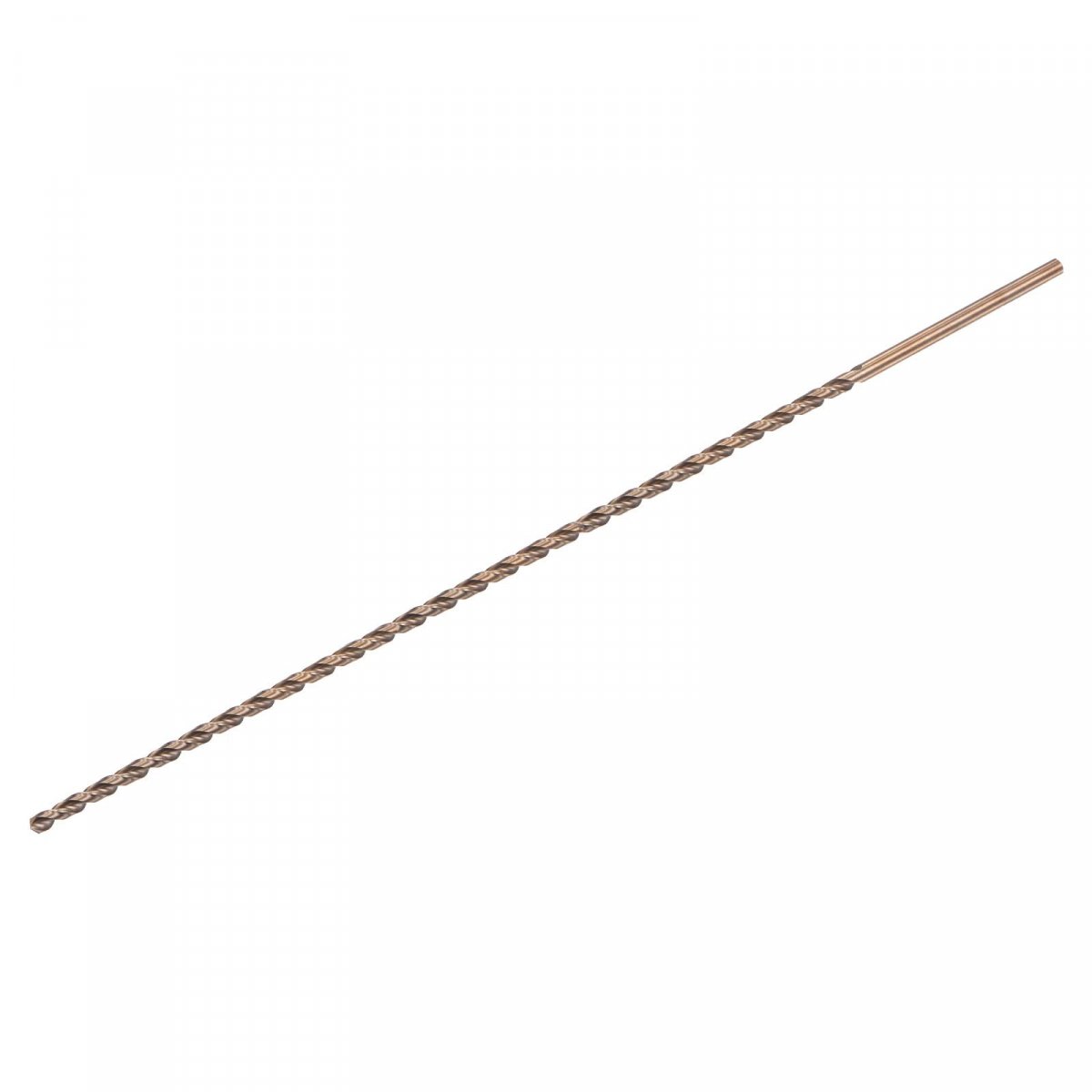 M35 High Speed Steel Parabolic Flute Drill Bit 4mm Drilling Diameter 200mm Length Gold Oxide Cobalt Round Shank