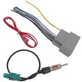 Car Stereo Wiring Harness Radio Wire With Antenna Adapter Connector Fit For 2009-2016 Jeep Compass Us Stock