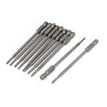 Uxcell 2 5mm Phillips Ph0 Magnetic Screwdriver Screw Insert Bits 100mm 10pcs