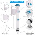 Uxcell Toilet Flush Valves G1 2 Plastic Fill Cistern Push Button Inlet Valve Replacement Parts White