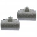 A-partrix 2pcs Rear Wheel Cylinder Brake Drum Fits Gmc K3500 1979-2000 P35 1975-1978 P3500 Van 1974 P3500 1979-1999 