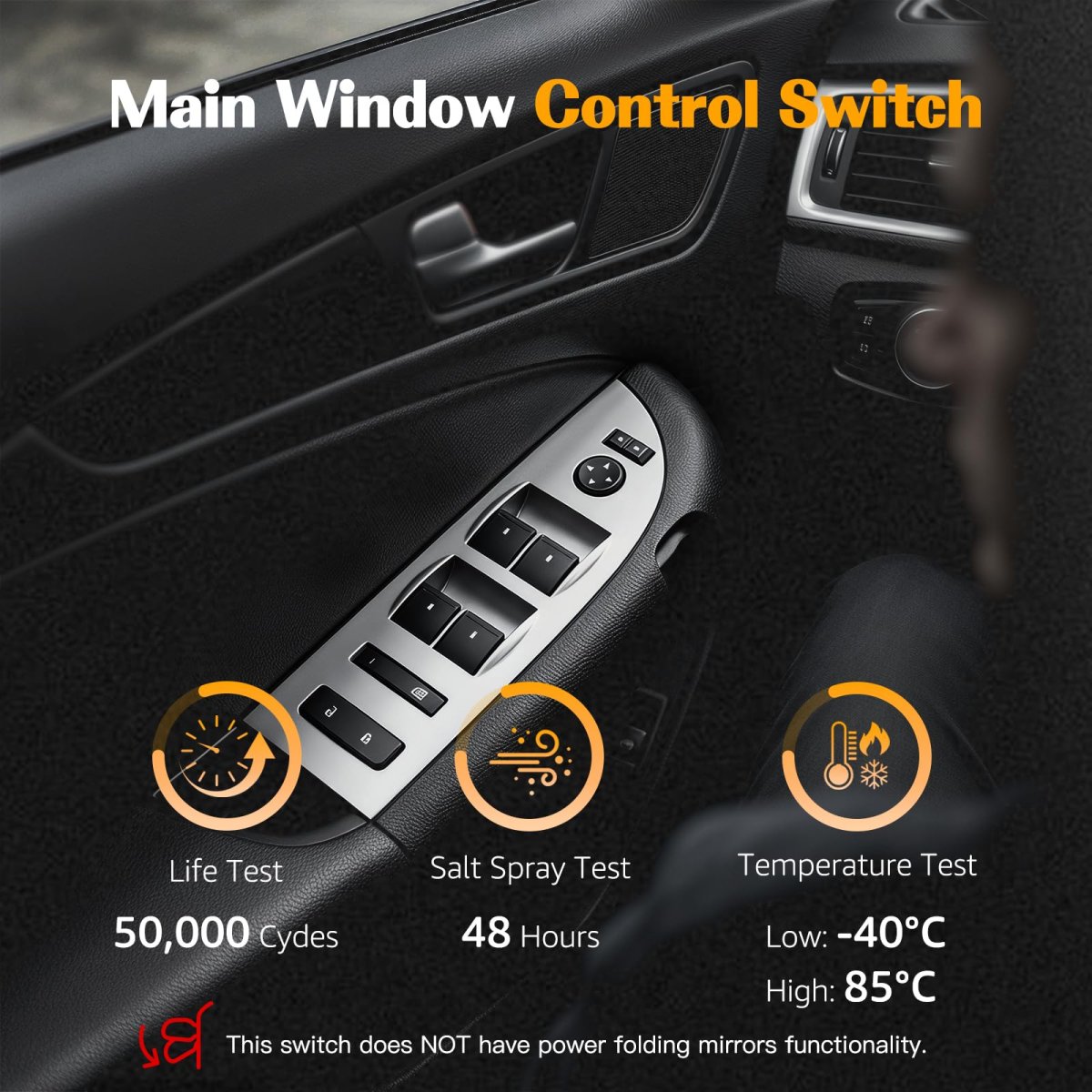 Master Power Window Switch Driver Side Front Left For 2007 2009 Chevy Silverado 1500 2500 3500 Hd 14 Pins Model 20945129