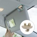 X Autohaux 2pcs Beige Car Plastic Sun Visor Hook Clip Bracket Retainer 8u0857562 8e0857562 For Audi A1 A3 A4 A5 Q3 Q5 S3 S4 S5