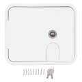 Rv Essentials Door Pop Up Accessories Plug Adapter 145 X 116mm Power Cord Hatch With Stainless Steel Lock And Keys 180 Degree