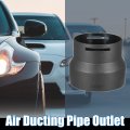 X Autohaux 60mm To 75mm Car Air Ducting Connector Straight Heater Duct Joiner Pipe Black