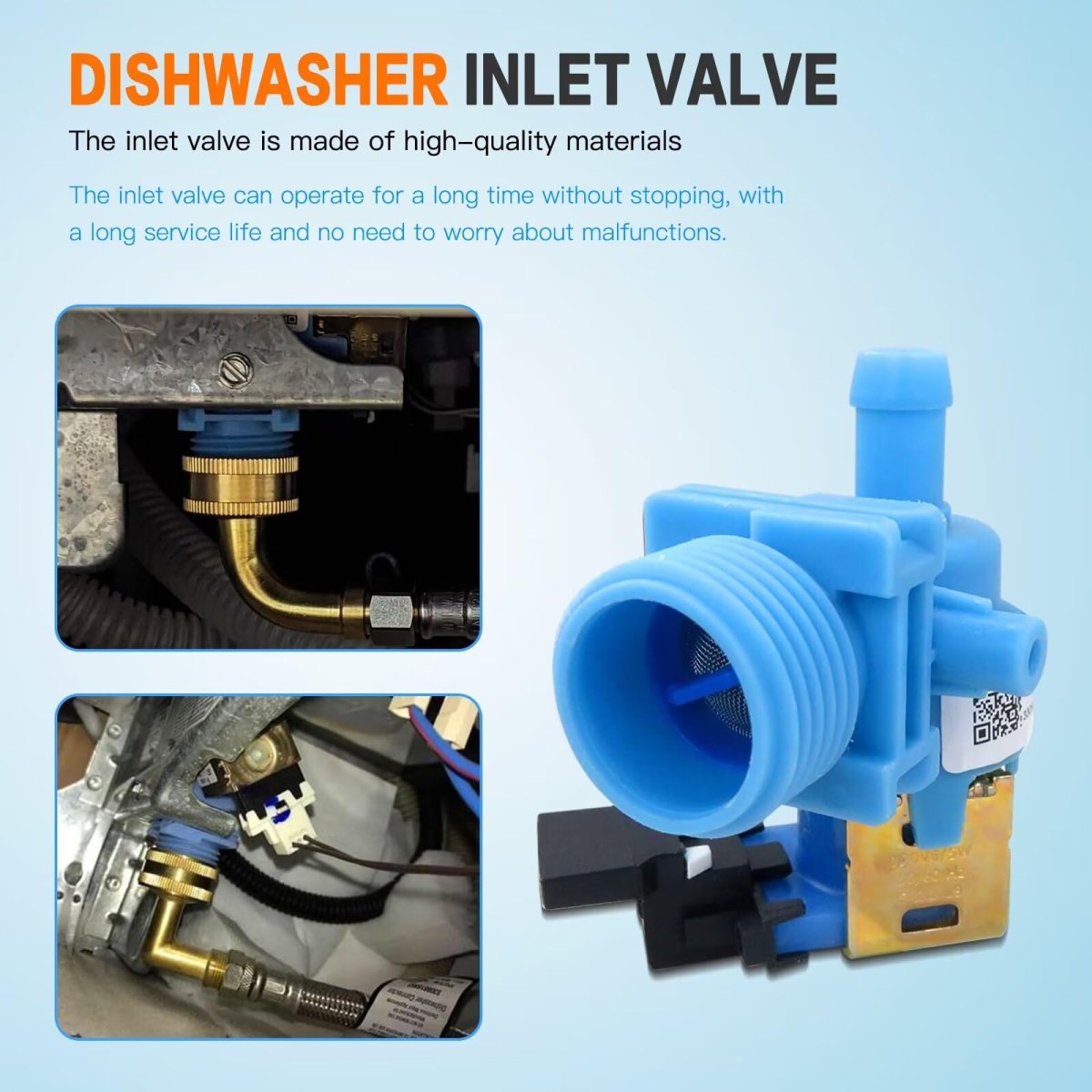 Water Inlet Valve For Whirlpool Dishwashers Replaces Wpw10327249 Ps11752927 Wpw10327249vp Fits Mdb7949sdz0 Wdf730paym5
