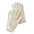 Radnor Large Natural Medium Weight Cotton Ambidextrous String Gloves With Knit Wrist 