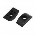 Uxcell 8mm Hole Dia Furniture Connector Half Moon Nuts Spacer Washer Black 10pcs