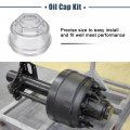 Uxcell 4 Pcs 3 75 Trailer Oil Cap Kit Bath Dust Plugs For Al Ko 10000 Or 12000 Axles 3-3 O D Bearings Races Sealss Hub Threaded