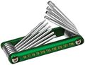Performance Tool W9134 10pc Alum Folding Star Hex Key 
