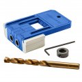 3 8a Doweling Jig Kit W Drill Bit Stop Colr Ood Accessories Dual Edge Stops For Easy Alignment Dovetail A Durable Nylon Steel