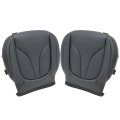 Secos Driver Passenger Bottom Leather Seat Cover Black For Lincoln Mkx 2016 2017 2018 