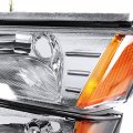 Instyleparts Chrome Housing Clear Lens Headlights Made For 02-06 Chevy Avalanche 