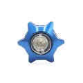Uxcell 4pcs Blue 6mm Thread Diameter Motorcycle License Plate Frame Screws Bolts Caps