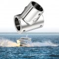 Ihreesy Boat Hand Rail Fitting 90 Degree Angle Pipe Connector Stainless Steel 3 Way Handrail For Marine Yacht 30mm