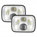 Auxbeam 5x7 Led Headlights 110w 7x6 Headlight With High Low Beam Sealed Rectangular H6054 Headlamp Compatible For Jeep Wrangler 