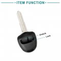 Acropix 2 Buttons Car Key Fob Cover Keyless Entry Remote Shell Case Replacement Fit For Mitsubishi Outlander Pack Of 1 Black