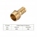 Uxcell Brass Hose Barb Fitting Connector 14mm X G1 2 Male Pipe Adapter