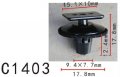 Autobahn88 Trim Panel Clip Compatible With Nissan Oem 76882eg01a Pack Of 20