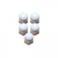 Automotive Authority Llc 5 Pack 13 16 White Nylon Lug Nut Cover Cap Trailer Camper Travel Truck White 