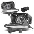 Auto Dynasty Compatible With Highlander Bumper Driving Fog Lights Wiring Kit Bezel Switch Black Cover Clear Lens