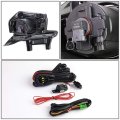 Auto Dynasty Compatible With Highlander Bumper Driving Fog Lights Wiring Kit Bezel Switch Black Cover Clear Lens