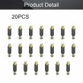 Bettomshin 20sets 3-in-1 Metal Furniture Connecting Kit 15mm Od Cam Fitting 6x35mm Dowel Screws 11mm Pre-inserted Nut