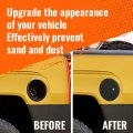 Hecasa Locking Gas Cap Cover Compatible With 2003-2010 Hummer H3 H3t Fuel Tank Filler Door Lock Aluminum Exterior Accessories