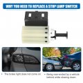 X Autohaux Stop Lamp Switch Stoplight Assembly For Dodge Avenger 2013-2014 No 56054001ad Plastic Metal Black