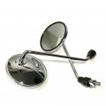 Motorcycle Back View Mirror Electric Bicycle Rearviews Moped Side Mirror 8mm Round 