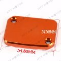 Httmt 249007- Cnc Front Brake Master Cylinder Reservoir Cover Compatible With 125 200 390 Duke Orange