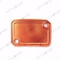 Httmt 249007- Cnc Front Brake Master Cylinder Reservoir Cover Compatible With 125 200 390 Duke Orange