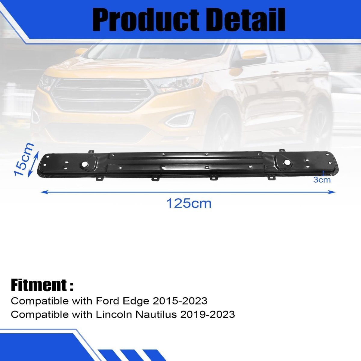 Lower Radiator Support Core Bracket Ford Edge Sportst Edge St-line 2015-2023 For Lincoln Mkx Nautilus Selec 2016-2023 Replace