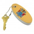 Graphics More New Jersey State Flag Floating Keychain Oval Foam Fishing Boat Buoy Key Float