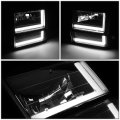 Auto Dynasty Dual Led Drl Tinted Clear Corner Headlight W Bumper Lamps Tool Kit Compatible With Ford Explorer 91-94