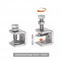 Uxcell Stainless Steel C-clamp With 0 79 Inch Wide Jaw Opening For Woodworking Welding Building Household Mount 4 Pcs