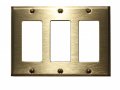 Wall Plates Brass Solid Triple Gfi Plate