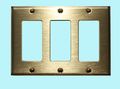 Wall Plates Brass Solid Triple Gfi Plate 