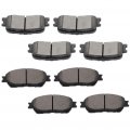 Ceramic Brakes Pads Ocpty Quick Stop Front Rear Brake Pad Fit For 2002-2003 Lexus Es300 2004-2006 Es330 2005-2006 Toyota Camry