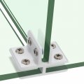 Uxcell T-shaped Glass Clamp For 10-12mm Thickness Adjustable Shelf Support Bracket Aluminum Alloy Clip Holder