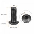 Uxcell M10x25mm Hex Socket Button Head Cap Bolts Screws Alloy Steel 15pcs