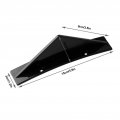 Qiilu Rear Bumper Diffuser Glossy Black Shark Fin Lip Spoiler Kit With Mounting Screws Universal