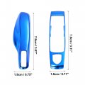 X Autohaux Blue Car Remote Key Cover Fob Plastic Case Shell Set For Porsche Cayenne Panamera Macan
