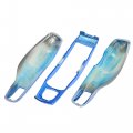 X Autohaux Blue Car Remote Key Cover Fob Plastic Case Shell Set For Porsche Cayenne Panamera Macan