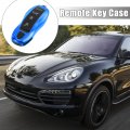 X Autohaux Blue Car Remote Key Cover Fob Plastic Case Shell Set For Porsche Cayenne Panamera Macan