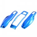 X Autohaux Blue Car Remote Key Cover Fob Plastic Case Shell Set For Porsche Cayenne Panamera Macan